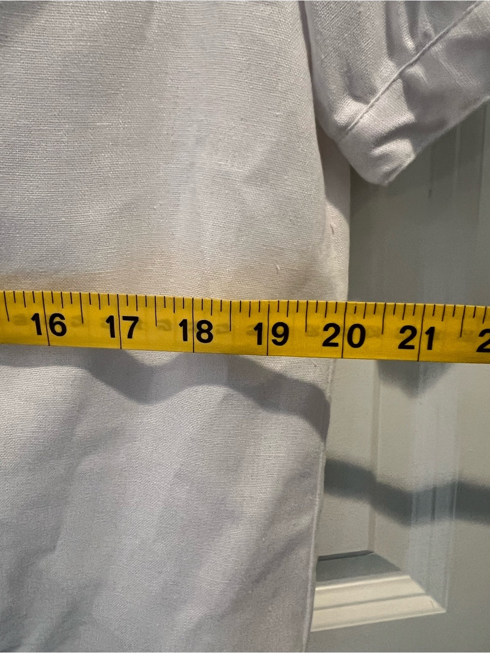 Belk — The Limited White Band-Collar Button Down Puff Sleeve Blouse - Picture 7 of 9